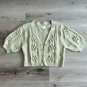 KNIT CROP CARDIGAN - SIZE M fits SM